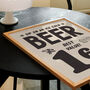 Vintage Beer Wall Art Retro Advert Drink Print, thumbnail 5 of 5