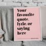 Custom Print Colourful Quote, thumbnail 3 of 6