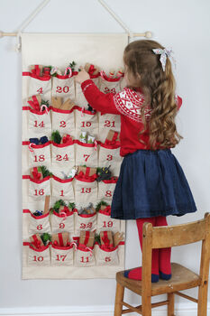 Luxury Personalised Fabric Advent Calendar, 2 of 12