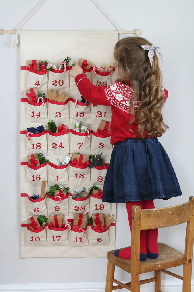 Luxury Personalised Fabric Advent Calendar, 1 of 10