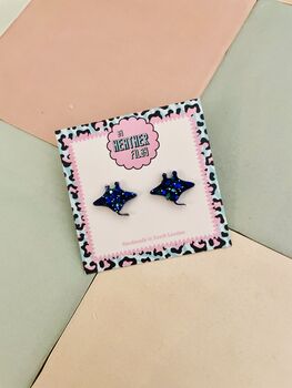 Ocean Glide Stingray Resin Stud Earrings, 3 of 3