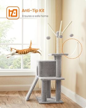 Cat Tree Cat Tower Scratching Post Stand, 8 of 9