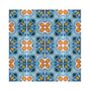 Alhambra Blue Orange Ceramic Tile Large Scale, thumbnail 3 of 11