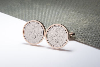 1966 60th Birthday Sixpence Coin Cufflinks, 3 of 4