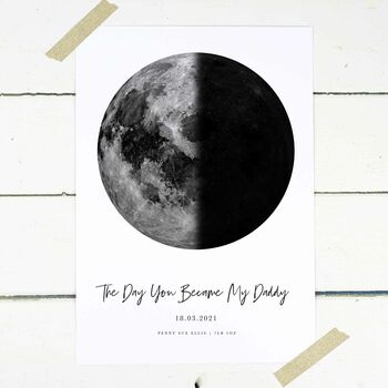 Personalised Moon Phase Print, 4 of 4