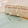 Spiral Curved Sterling Silver Drop Earrings, thumbnail 2 of 7