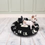 Fleeced Paw Print Puppy Blanket And Bed, thumbnail 2 of 5