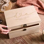 Personalised Couples Initials Memory Keepsake Box, thumbnail 2 of 4