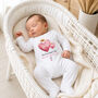 Personalised First Father’s Day Hero Baby Outfit, thumbnail 1 of 10