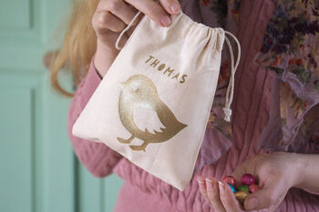 Chick Easter Hunt Bag With Chocolate Eggs, 2 of 2