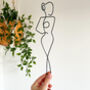 'The Classy One' Minimalist Wire Wall Art, thumbnail 1 of 4