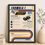 Personalised F1 Grand Prix Circuit Print Gift For All Circuits, thumbnail 7 of 12