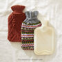 Fair Trade Eco Waste Wool Knit Hot Water Bottle Cover, thumbnail 5 of 6