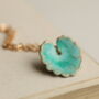 Seafoam Turquoise Leaf Necklace, thumbnail 1 of 8