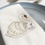 Set Of Two Embroidered Swan Napkins, thumbnail 7 of 9