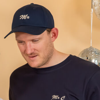 Personalised Mr Embroidered Cap, 3 of 5