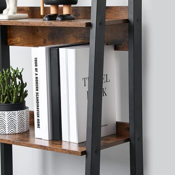 Four Tier Freestanding Ladder Home Office Storage Shelf, 5 of 6