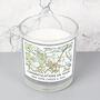 Personalised New Home Map Candle, thumbnail 2 of 6