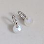 Moonstone Teardrop June Birthstone Earrings, Silver, thumbnail 3 of 5