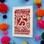 Silver Wedding Anniversary Card 25 Amazing Years, thumbnail 3 of 11