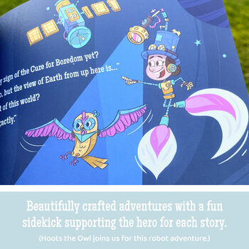 Personalised Children's Robot Storybook Gift, 4 of 12