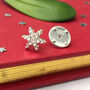Sterling Silver Snowflake Christmas Pin Brooch, thumbnail 1 of 10