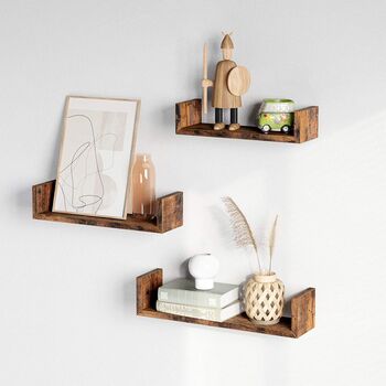 Set Of Three Wall Mounted Floating Shelves, 3 of 6