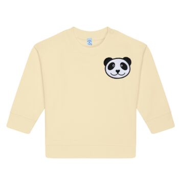 Babies Panda Organic Cotton Sweatshirt, 3 of 6