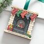 Personalised Family Christmas Fireplace Decoration, thumbnail 1 of 5