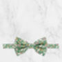 Handmade Wedding Tie In Sage Green Floral Print, thumbnail 8 of 8