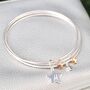 Triple Star Charm Bangle Set, thumbnail 3 of 5