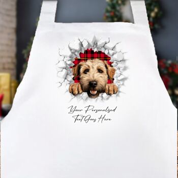 Personalised Christmas Soft Coated Wheaten Terrier Break Through, 4 of 10