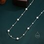 Sterling Silver Mother Of Pearl Two Way Necklace, thumbnail 6 of 11