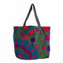Embroidered Suzani Shoulder Bag In Dark Grey, thumbnail 3 of 12