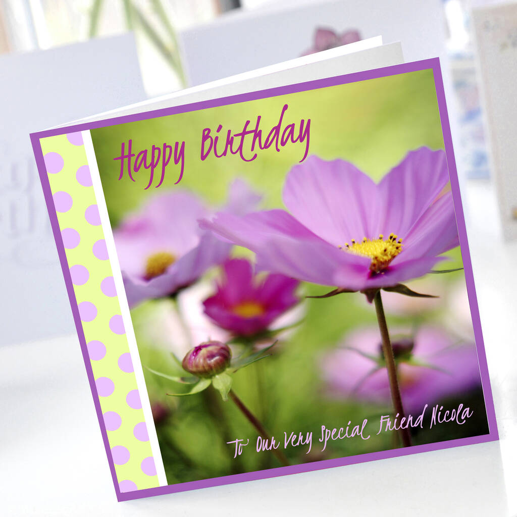 Garden Flower Card For A Special Friend By Amanda Hancocks ...