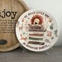 Personalised Lion And Friends Keepsake Birth Plate, thumbnail 1 of 3