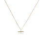 The Equilibrium Bar Charm Necklace In Sterling Silver And Gold Plated, thumbnail 2 of 5
