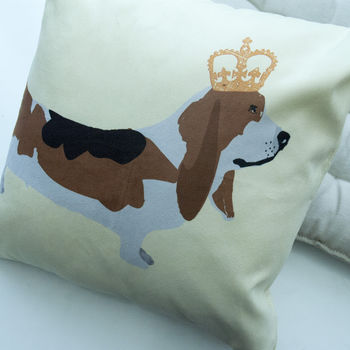 Basset Hound Dog On Cushion, 2 of 2