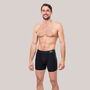 Super Soft Boxer Briefs With Pouch, Black, Three Pack, thumbnail 2 of 5