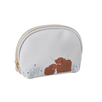 Bramble Farm Highland Cow Beauty Bag | Make Up | Travel Bag, 2 of 6