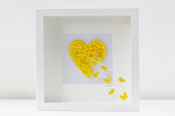Personalised Butterfly Framed Butterfly Heart, 5 of 12