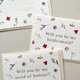Anna Floral Bridesmaid Card, thumbnail 2 of 3