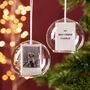Personalised Pet Photo Glass Dome Bauble, thumbnail 1 of 5