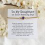 Daughter Wedding Day Birthstone Bracelet, thumbnail 11 of 12