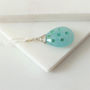 Chalcedony And Pave Emerald Silver Necklace, thumbnail 4 of 4