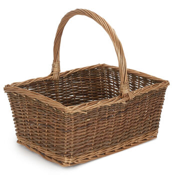 Traditional Wicker Shopping Basket, 2 of 6