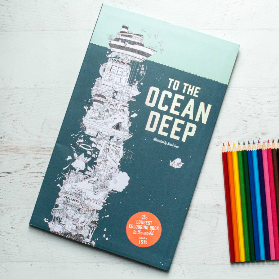 Download The Ocean Deep Colouring Book And Crayon Set By Berylune Notonthehighstreet Com