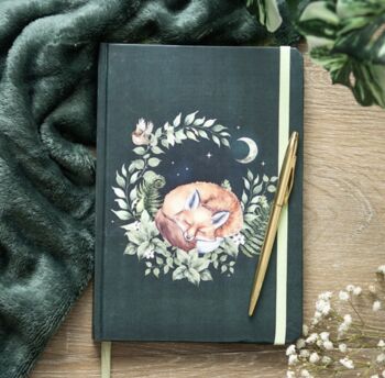 Fox Green Notebook | A5 200 Lined Pages, 2 of 6