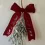 Glitter Mistletoe, Personalised Bow, Newly Wed Christmas Gift, thumbnail 1 of 7