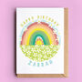 Spring Rainbow Personalised Birthday Card, thumbnail 1 of 2